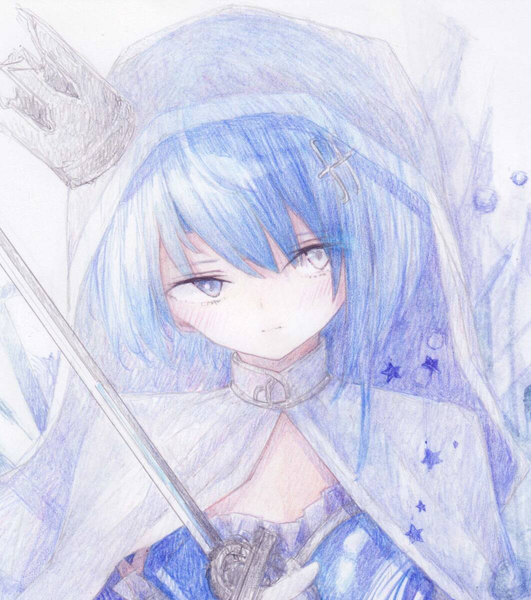 *A4 такой же человек ручные иллюстрации * цветные карандаши + акварельная живопись [ прекрасный ....]