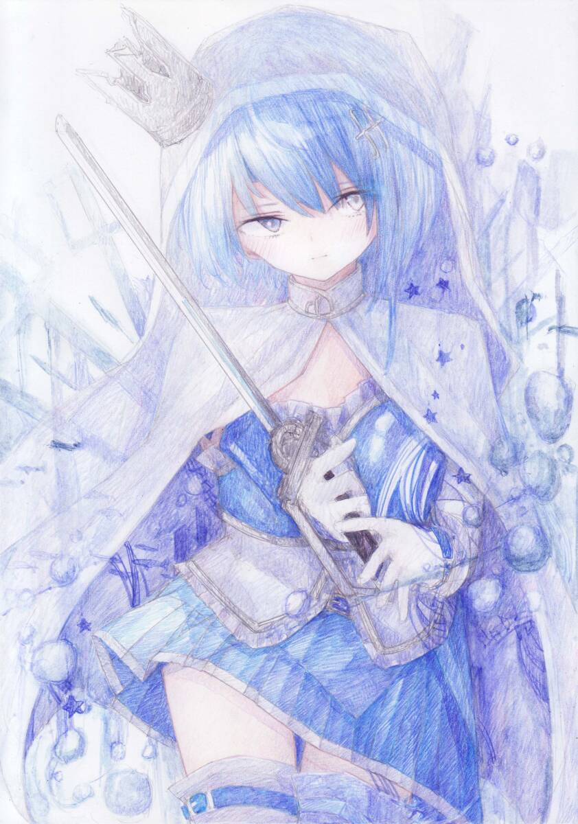 *A4 такой же человек ручные иллюстрации * цветные карандаши + акварельная живопись [ прекрасный ....]