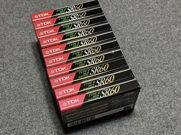  не использовался нераспечатанный TDK кассетная лента 10шт.@ модель Ⅱ высокий позиция SR60 с коробкой 