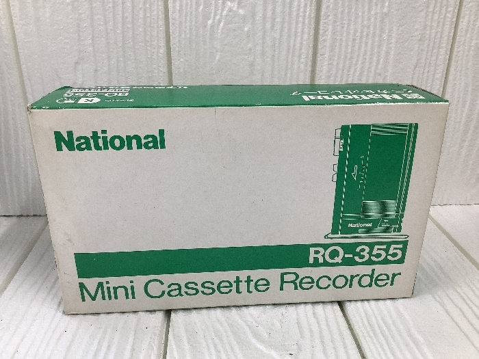 T5 National ナショナル RQ-355 ミニ カセットレコーダー カセットプレーヤー 説明書付き 箱付き_画像8