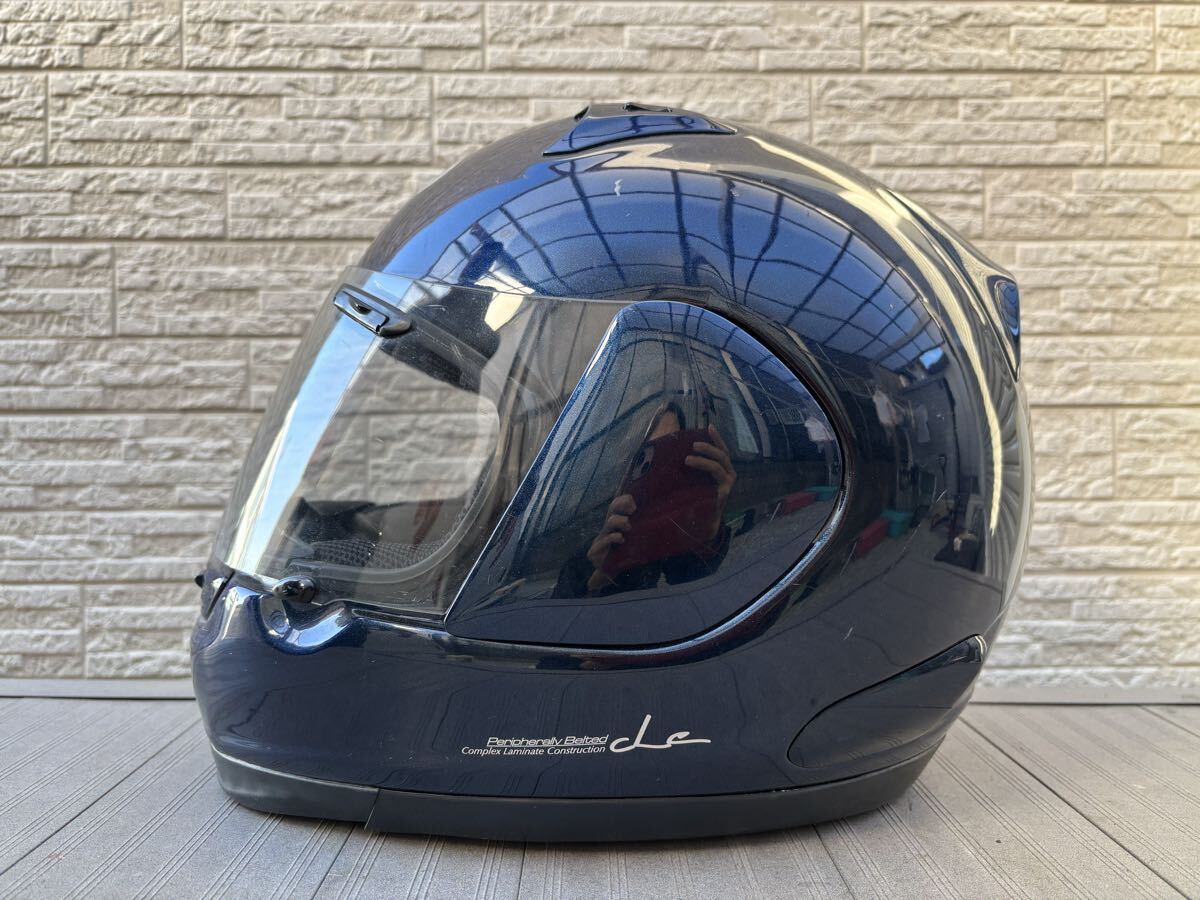 [ редкий ]Arai Pro файл PROFILE шлем full-face шлем L размер 59-60.2006 год производства сделано в Японии голубой 