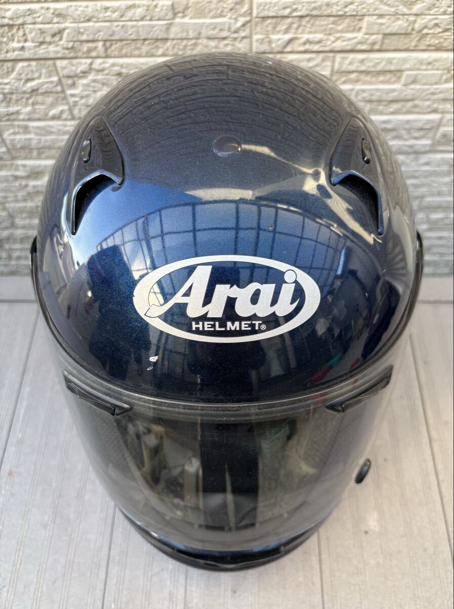 [ редкий ]Arai Pro файл PROFILE шлем full-face шлем L размер 59-60.2006 год производства сделано в Японии голубой 
