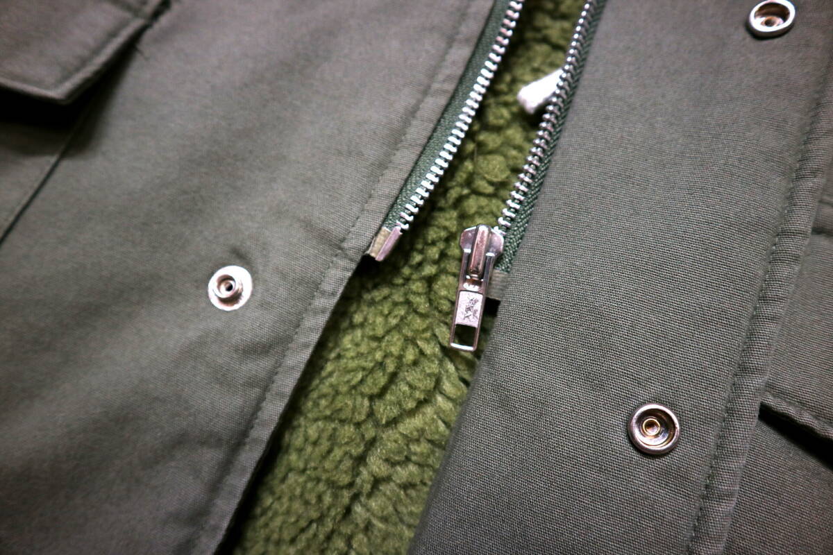 概ね美品/暖か！◆BIGBORN 綿100地 裏ボア＆中綿 防寒服/カストロコート◆Mサイズ相当（表記L：身長169-171センチ位）_画像7