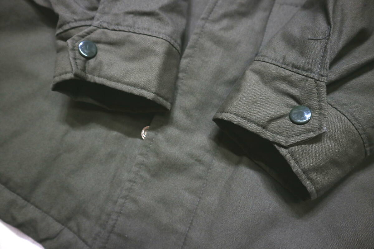 訳あり(会社ロゴ)/暖か!◆80’s 日本製 TOYO TENMA 綿100地 裏ボア&中綿 カストロコート◆Mサイズ相当(表記L:身長166-168センチ位)_画像5