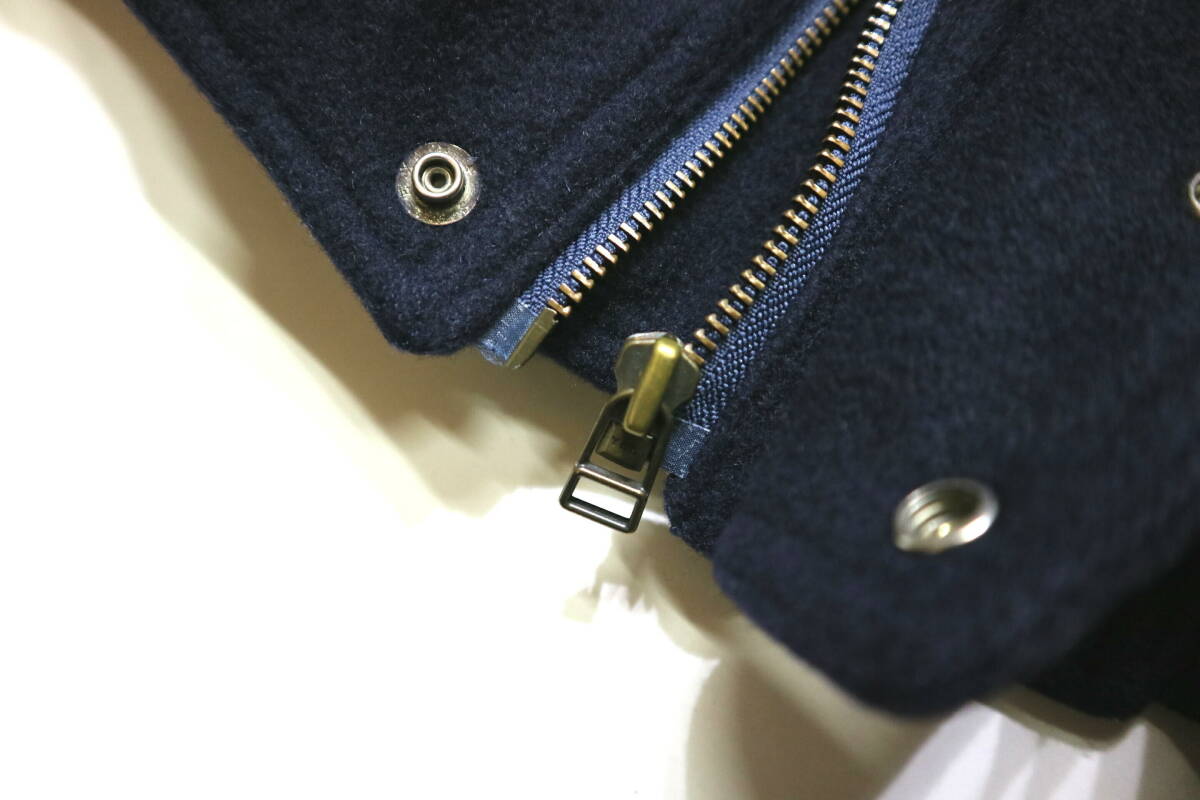 訳あり/良好！◆90’s 日本製 クシタニ EXPLORER 袖革スタジャン◆Mサイズ（身長173-175センチ位）_画像5