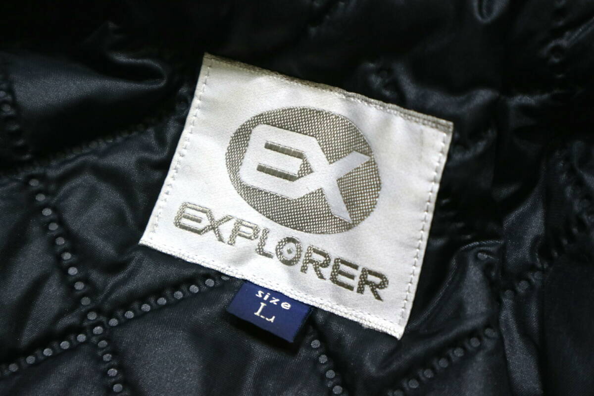 訳あり/良好！◆90’s 日本製 クシタニ EXPLORER 袖革スタジャン◆Mサイズ（身長173-175センチ位）_画像8