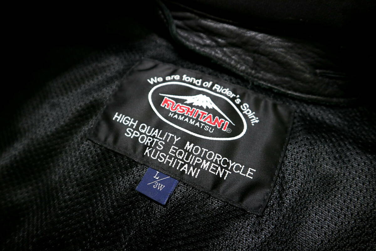 訳あり/良好！◆KUSHITANI クシタニ K0643 イグニッションジャケット/レザージャケット◆L/3Wサイズ（身長173-176センチ位）_画像9