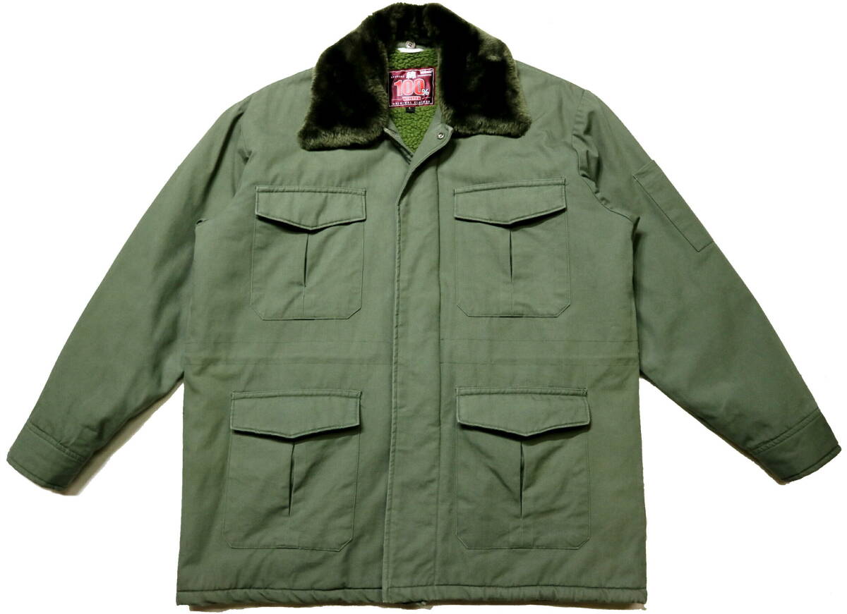 概ね美品/暖か！◆BIGBORN 綿100地 裏ボア＆中綿 防寒服/カストロコート◆Mサイズ相当（表記L：身長169-171センチ位）_画像2