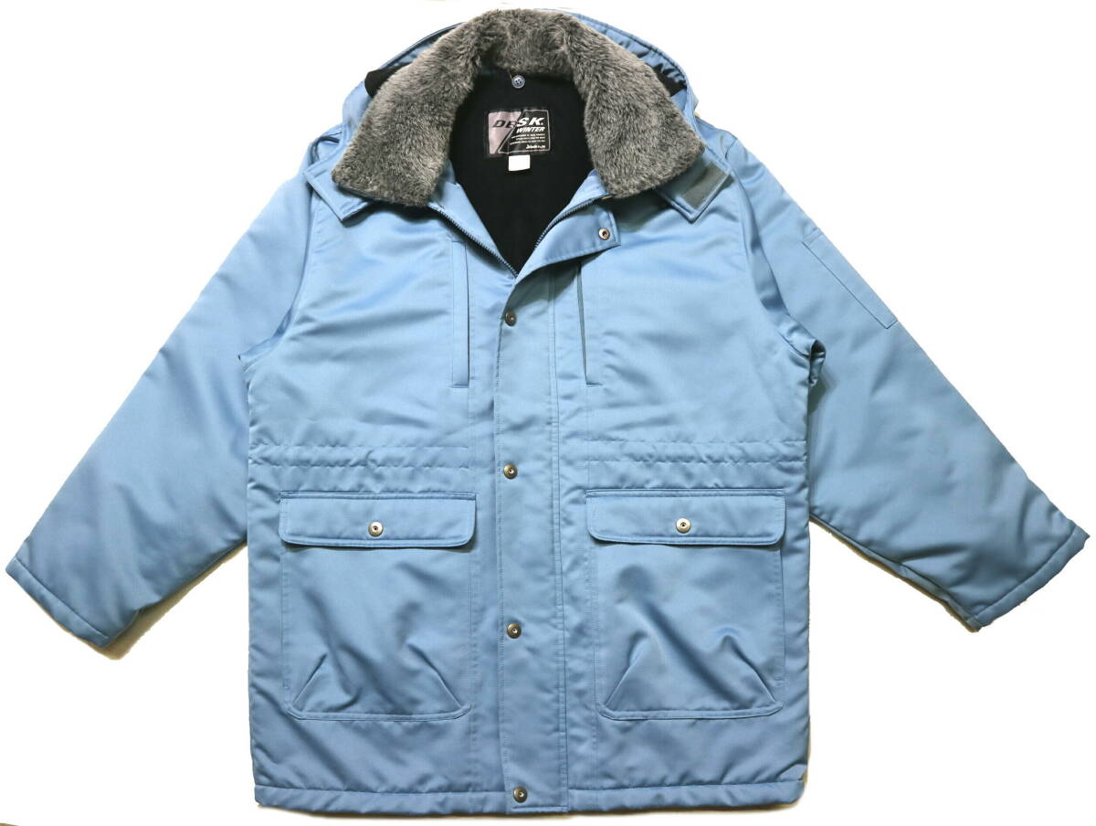 程度良好/暖か!◆DESK WINTER 自重堂 450 衿ボア&中綿 防寒服/カストロコート◆Mサイズ(身長166-168センチ位)_画像1