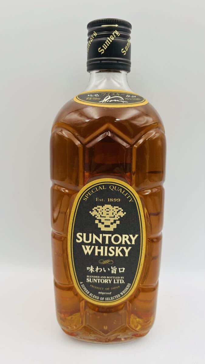 未開栓 SUNTORYサントリー 角瓶 黒角 味わい旨口 700ml 40% D92_画像1