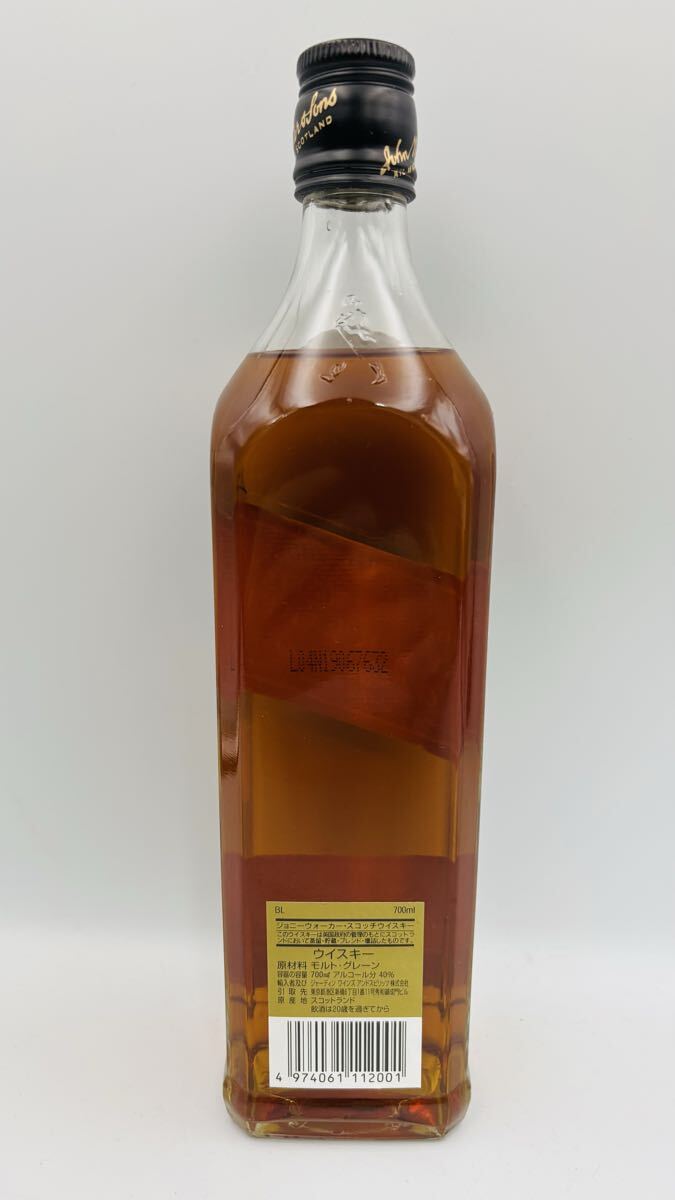 未開栓 JOHNNIE WALKER ジョニーウォーカー ブラックラベル 12年 700ml 40% 黒キャップ D85_画像2