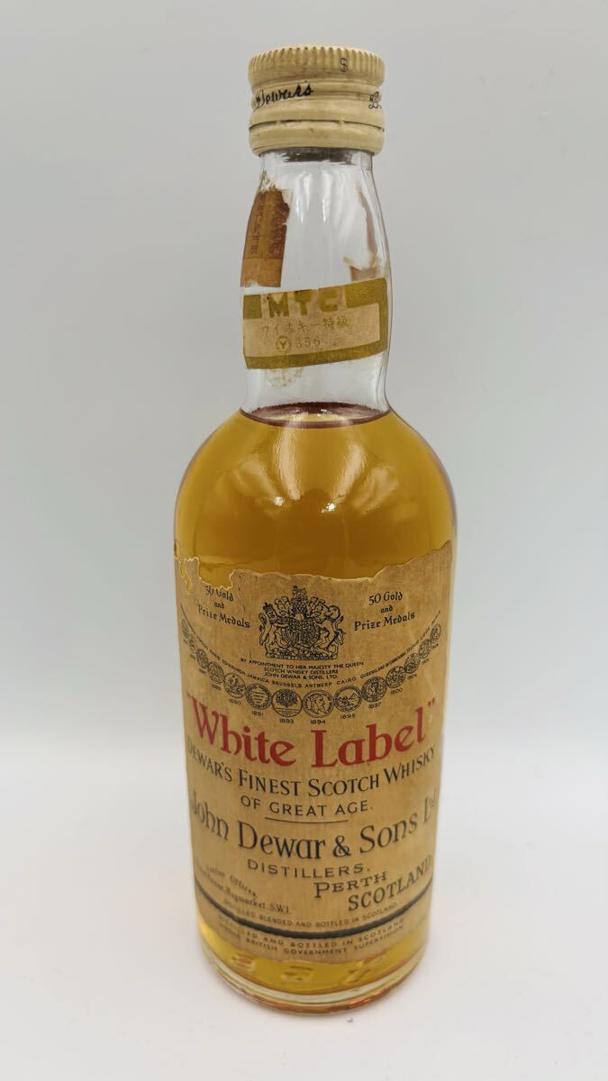 未開栓 DEWAR'S デュワーズ ホワイトラベル 旧ボトル 特級 190ml 43% スコッチ DEWAR'S_画像1