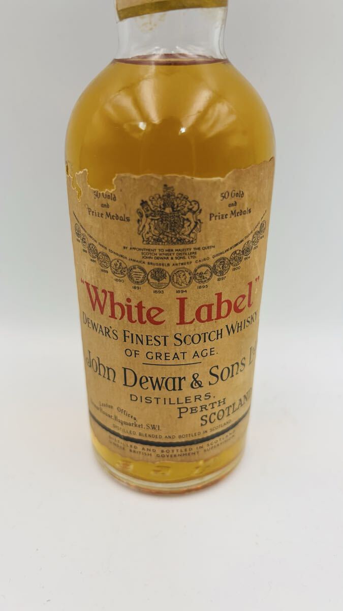 未開栓 DEWAR'S デュワーズ ホワイトラベル 旧ボトル 特級 190ml 43% スコッチ DEWAR'S_画像4