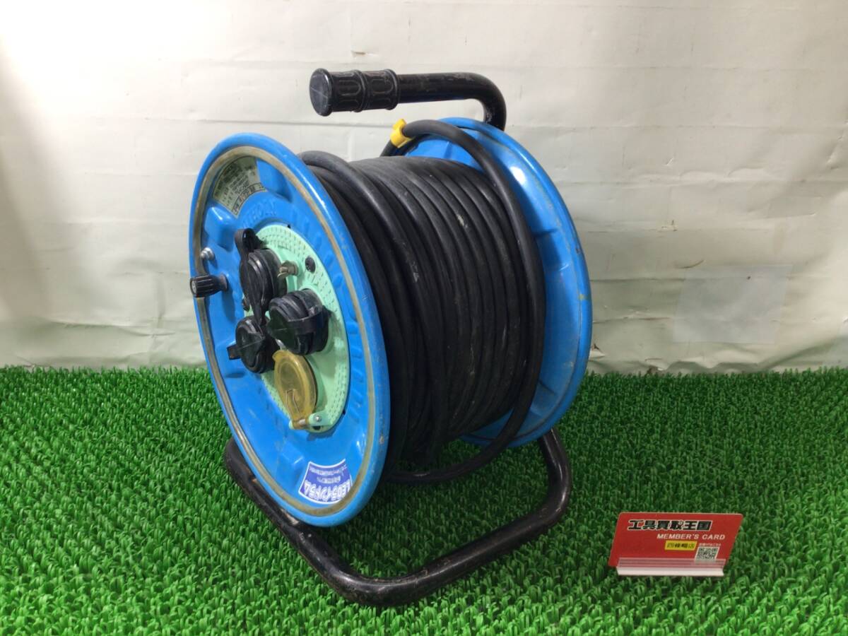 在庫処分 中古品 電動工具 日動 防雨型電工ドラム LED ラインドラム NPWLEK33B コートリール 延長コード 屋外 現場ITBOI84EJGY8_画像2