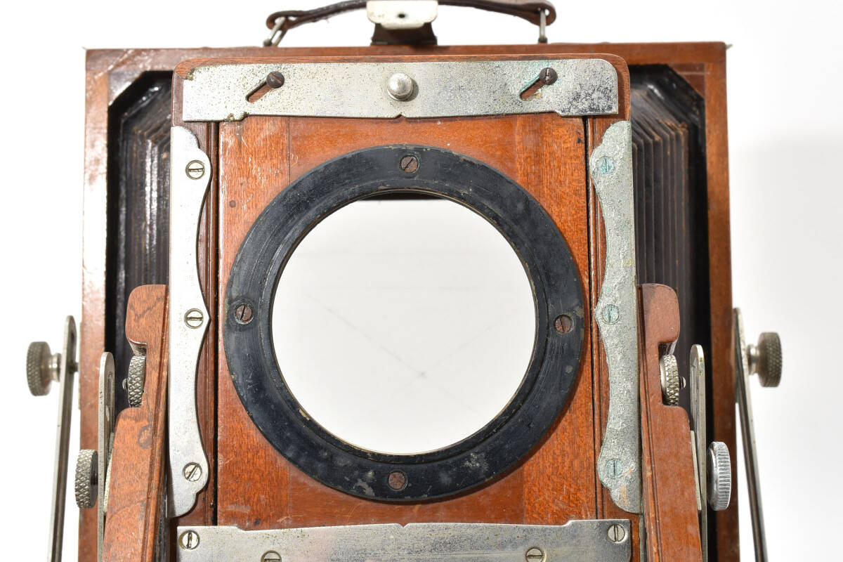 浅沼商會 感謝號 Tessar 1:4.5 f=21cm 木製 蛇腹カメラ 大判カメラ ♯4456_画像9