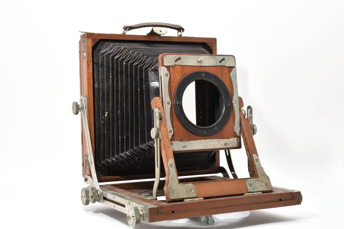 浅沼商會 感謝號 Tessar 1:4.5 f=21cm 木製 蛇腹カメラ 大判カメラ ♯4456_画像10
