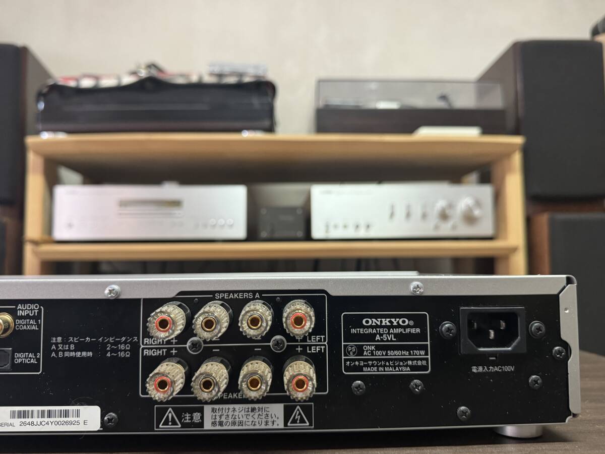 ■　ONKYO　A-５VL　プリメインアンプ　高効率・高音質　VL　Digital　PWM方式の発展形　元箱発送_画像8