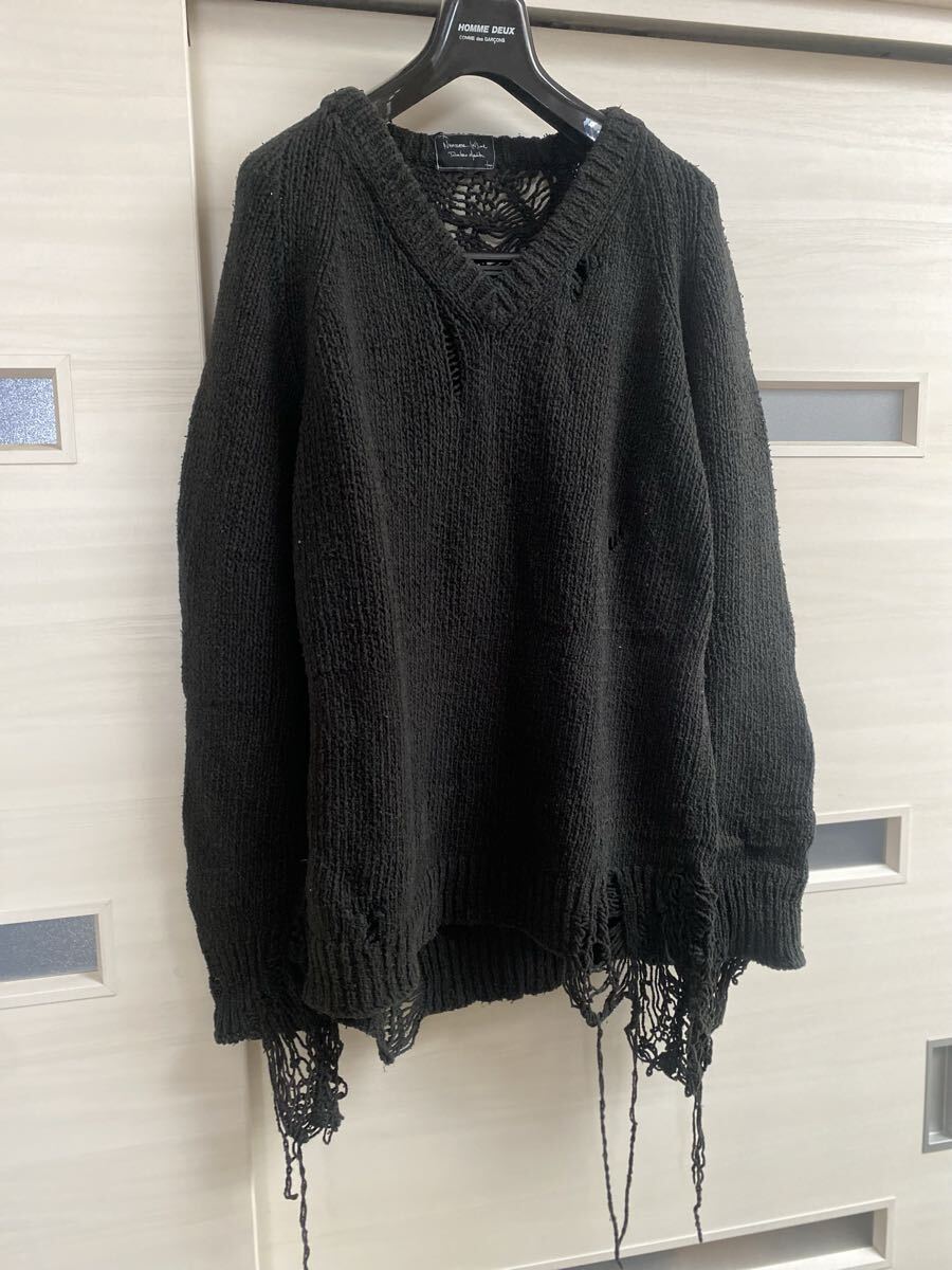  NUMBER (N)INE grunge knit カート期　03aw_画像1