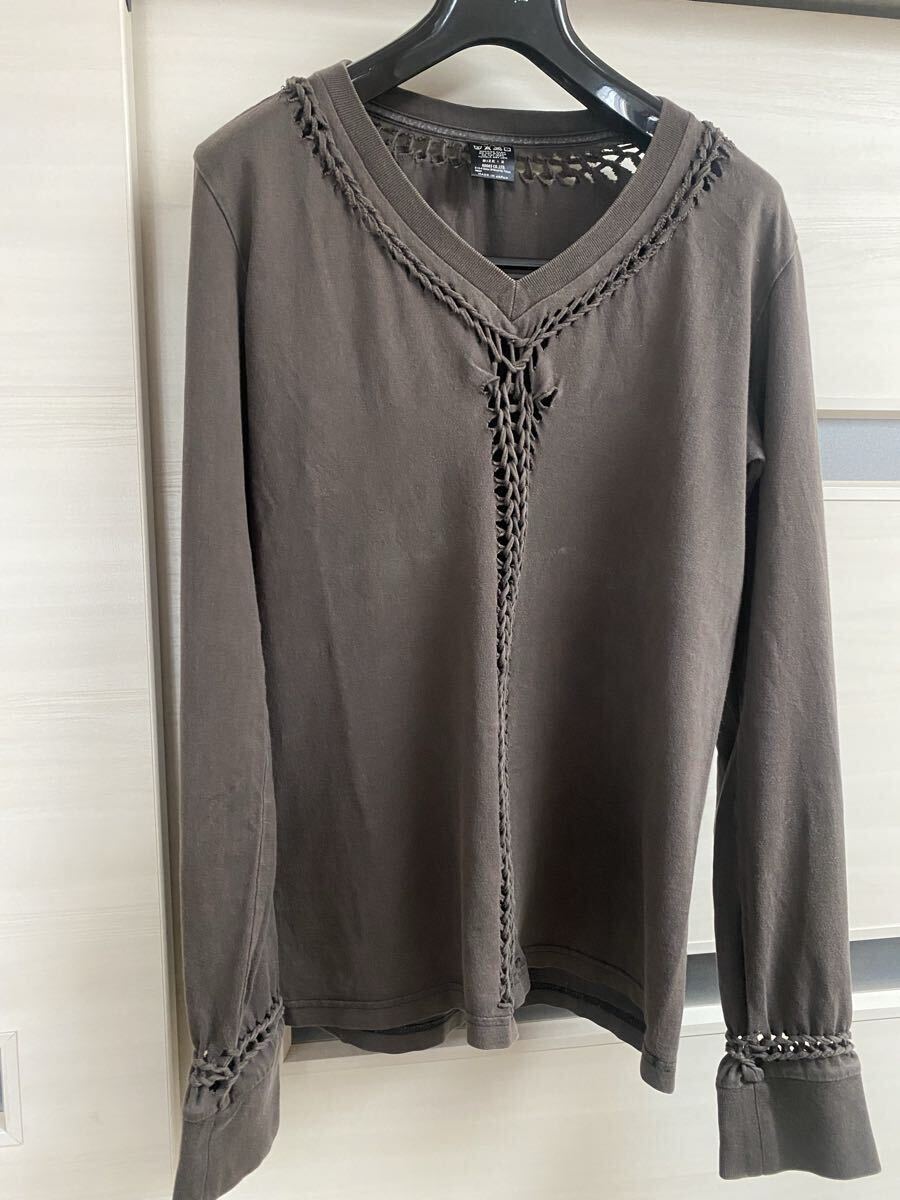 NUMBER(N)INE ナンバーナイン 編み込み ロング T _画像2