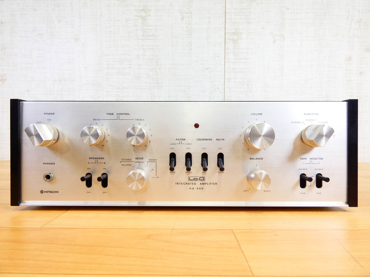 S) HITACHI Lo-D HA-660 основной предусилитель звук оборудование аудио * Junk / выход звука возможно! @100 (11)