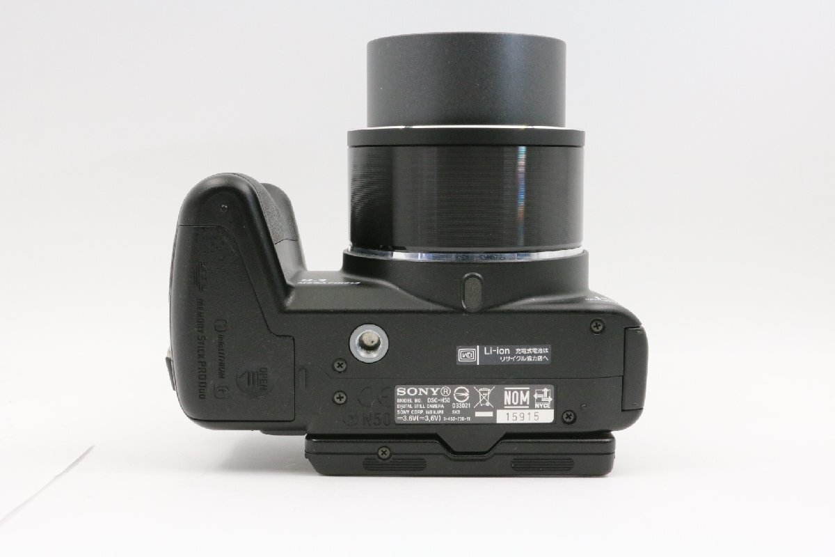 《動作保証》SONY ソニー Cyber-shot サイバーショット DSC-H50 光学15倍 F2.7-4.5 465mm 充電器 バッテリー付 レンズアダプターリング付_画像3