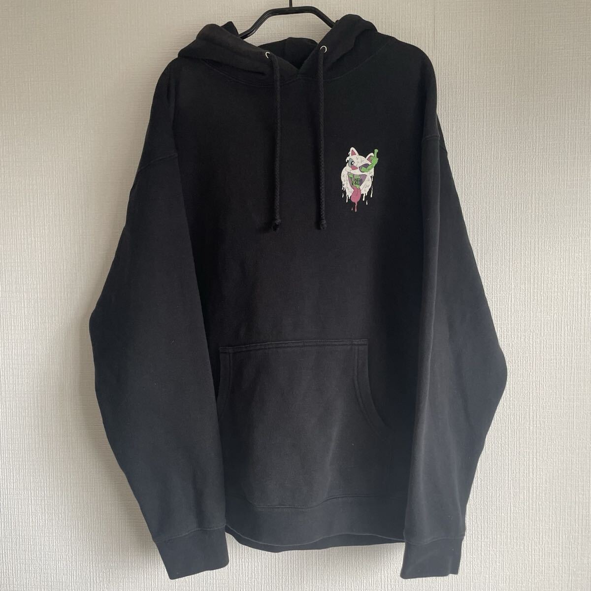 Ripndip リップンディップ　Slimy Boys Pullover Hoodie L 黒 ブラック パーカー フーディー　スウェット　ストリート_画像3