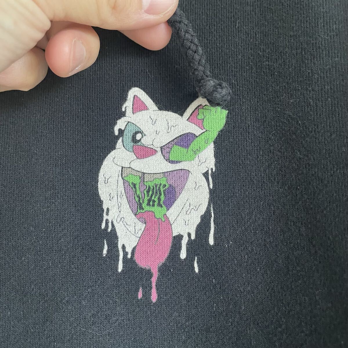 Ripndip リップンディップ　Slimy Boys Pullover Hoodie L 黒 ブラック パーカー フーディー　スウェット　ストリート_画像5