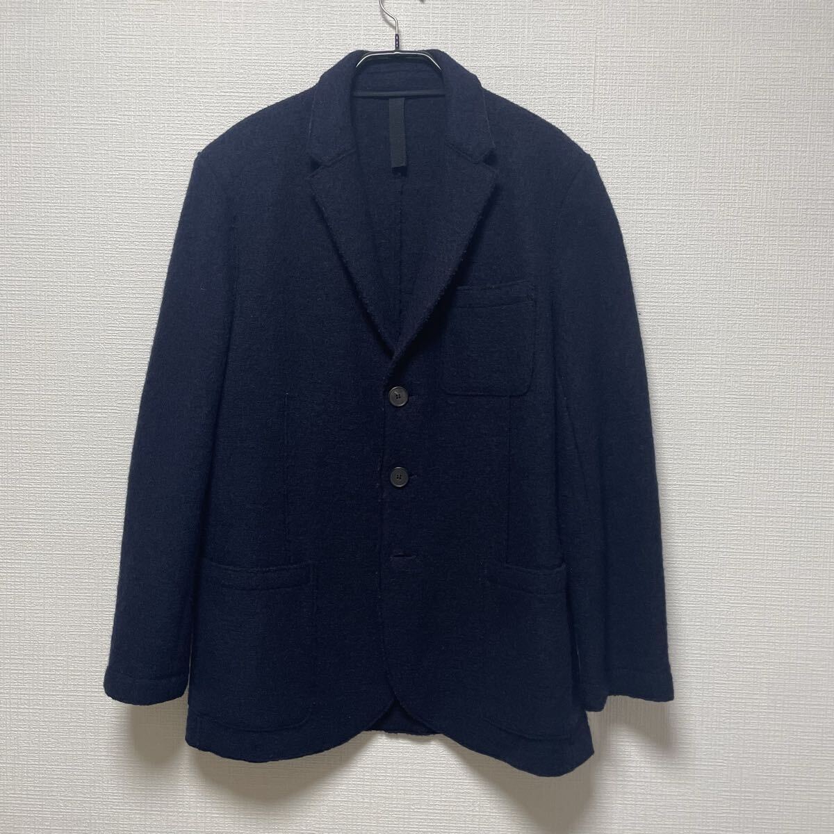 美品　ハリスワーフロンドン　Harrss Wharf London 　テーラードジャケット　ネイビー　紺　S 44 イタリア製 _画像1