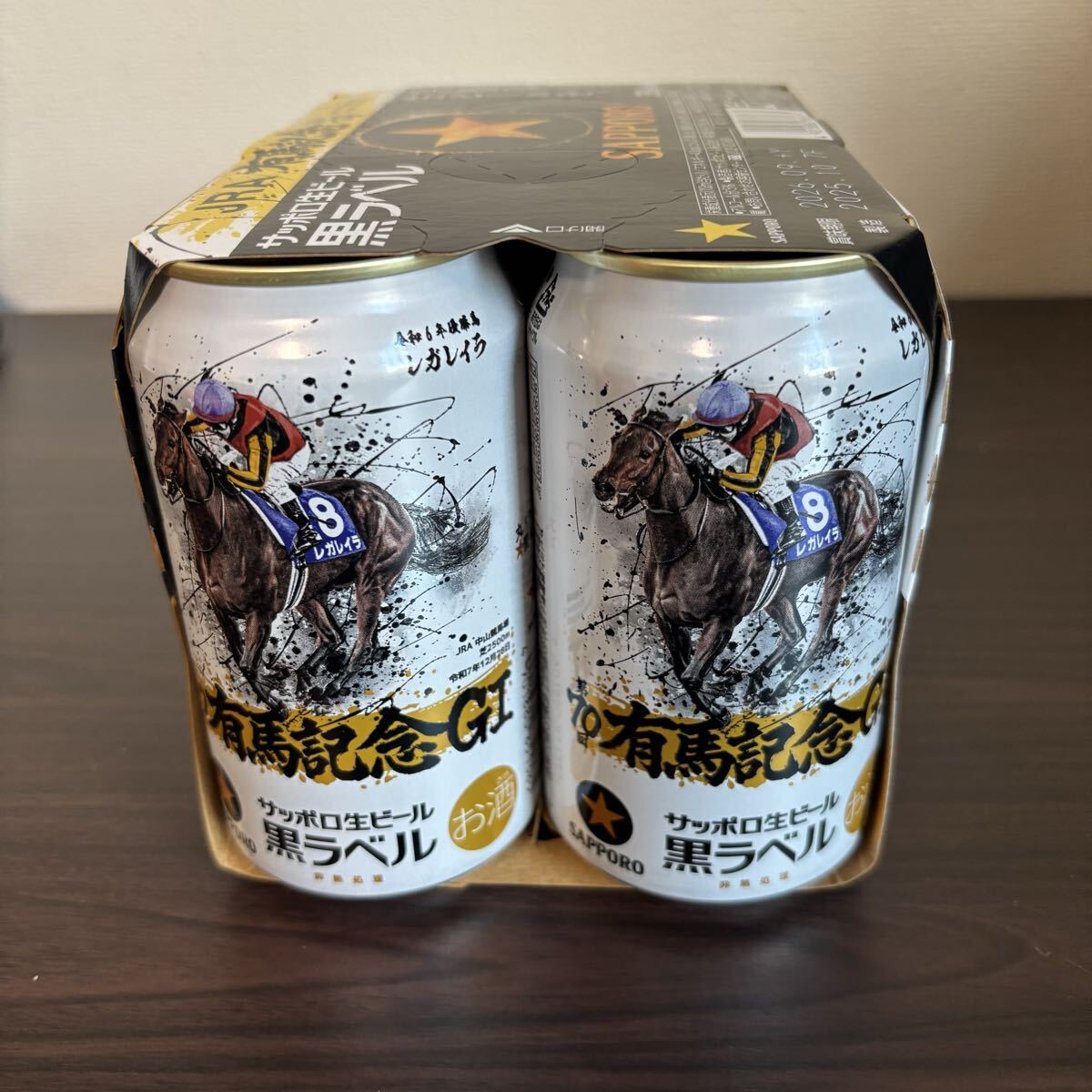SAPPORO 黒ラベル 有馬記念GT 350ml×6缶 レガレイア 有馬記念缶 黒ラベル_画像2