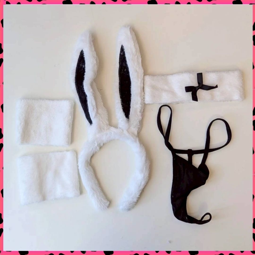 豪華5点セット バニーガールコスチューム 黒 セクシー コスプレ 可愛い_画像5