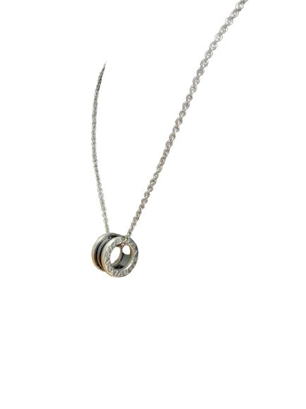 【美品】ブルガリBVLGARI ビーゼロワン B-ZERO1 ネックレス セーブザチルドレン Save the Children シルバー ブラック セラミック SV 925_画像2