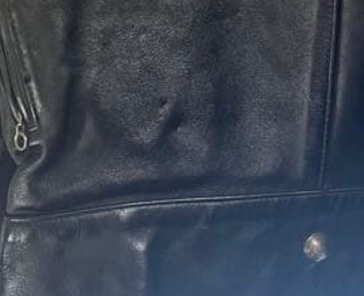 VANSON バンソン ブラック レザー 米国製 ライダースジャケット バイカー レザージャケット_画像9