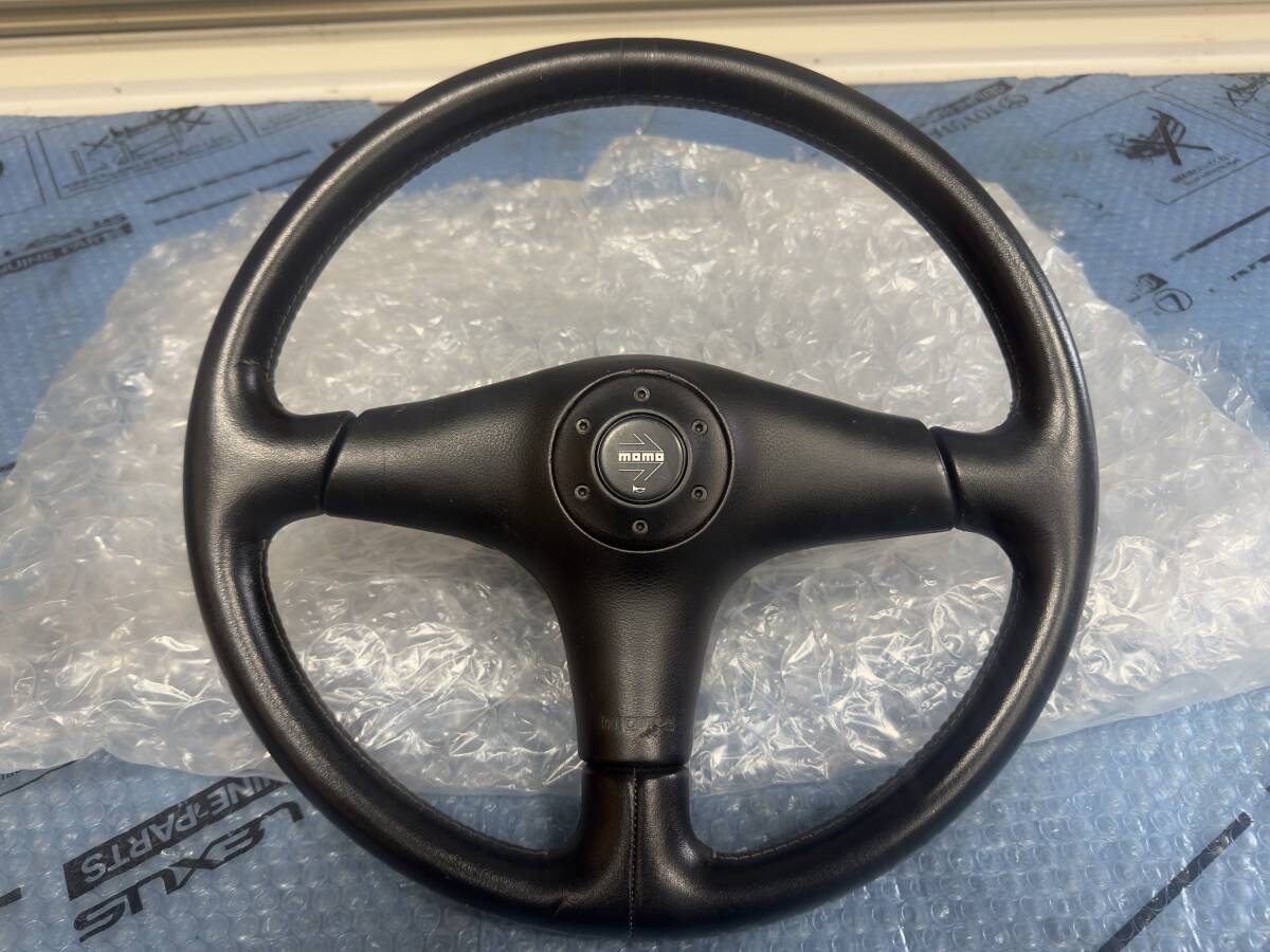 格安売り切り！美品！貴重！Mazda純正 RX-7(FD3S) 用 ＭＯＭＯ モモ ステアリング ハンドル FD4型 実動車からの取り外しです♪_画像1