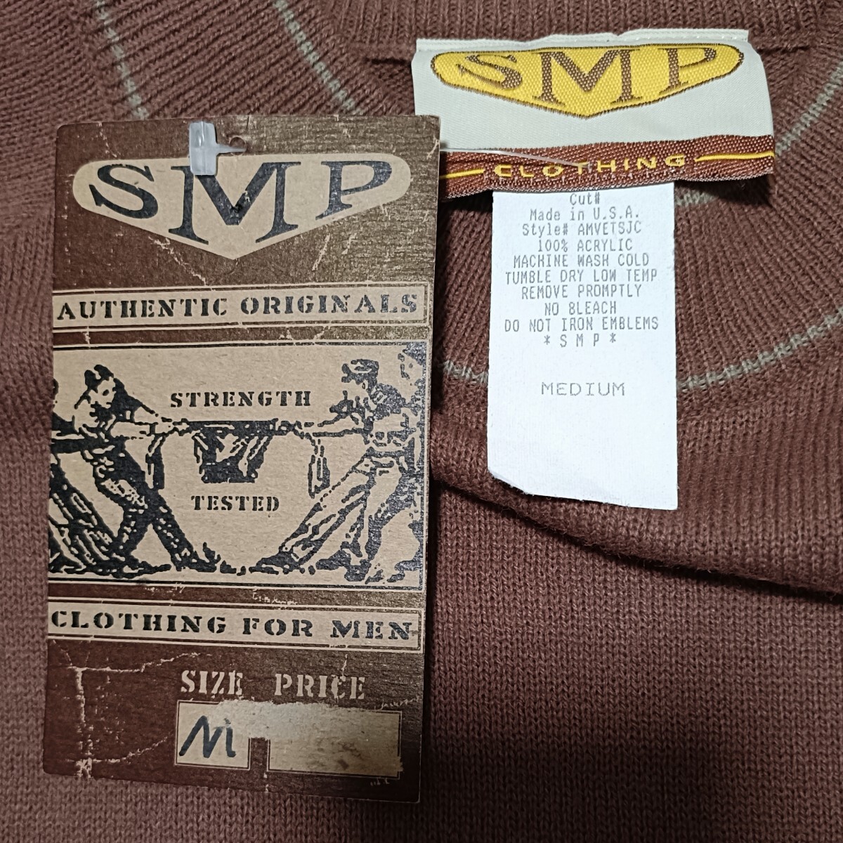 USA製 90s SMP ニット Mサイズ old SKATE オールドスケート セーター_画像4