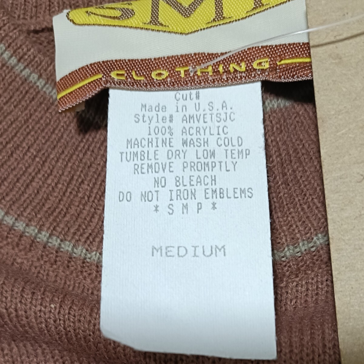 USA製 90s SMP ニット Mサイズ old SKATE オールドスケート セーター_画像5