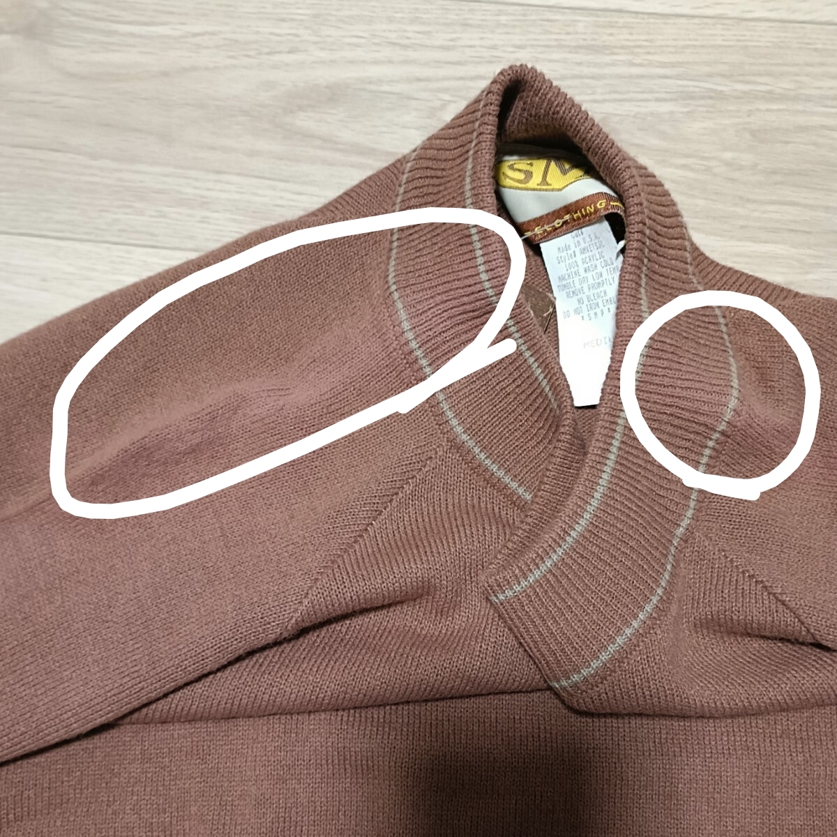 USA製 90s SMP ニット Mサイズ old SKATE オールドスケート セーター_画像6