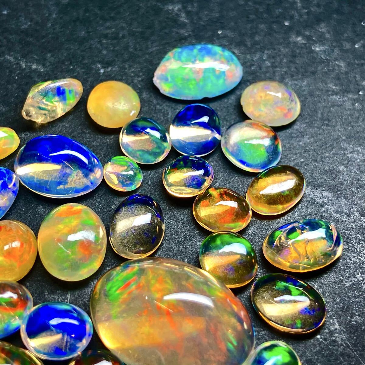 . цвет эффект!!( натуральный вода опал / огненный опал . суммировать 28ct)n примерно 5.6g разрозненный камни не в изделии драгоценнный камень jewelry water fire opal w5ma67