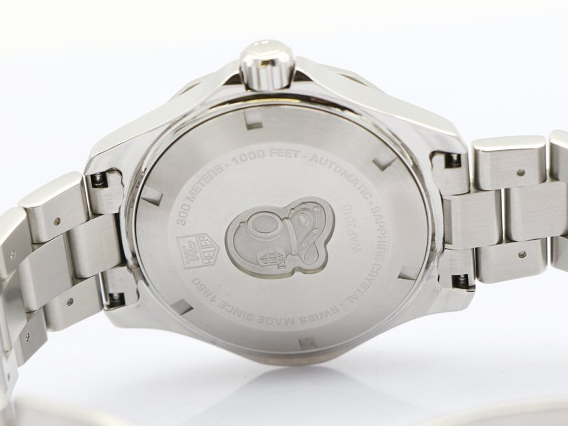 【 タグホイヤー TAGHEUER 】腕時計 WAP2010.BA0830 アクアレーサー SS 自動巻 デイト ブラック文字盤 メンズ 新着 05510-0_画像7