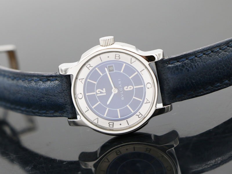 【 ブルガリ BVLGARI 】腕時計 ST29S ソロテンポ 29mm SS/革 デイト クォ―ツ レディース 新着 70384-3_画像10