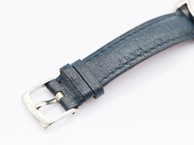 【 ブルガリ BVLGARI 】腕時計 ST29S ソロテンポ 29mm SS/革 デイト クォ―ツ レディース 新着 70384-3_画像8