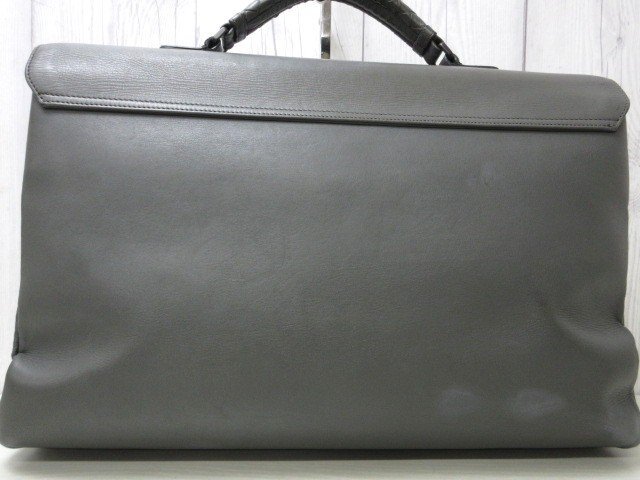  прекрасный товар BOTTEGA VENETA Bottega Veneta сетка портфель ручная сумочка сумка кожа серый A4 возможно мужской 92093Y