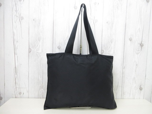  превосходный товар PRADA Prada te Hsu to большая сумка сумка на плечо сумка нейлон чёрный A4 место хранения возможно мужской 92075Y