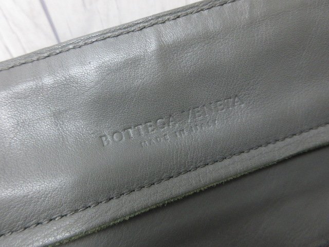 прекрасный товар BOTTEGA VENETA Bottega Veneta сетка портфель ручная сумочка сумка кожа серый A4 возможно мужской 92093Y