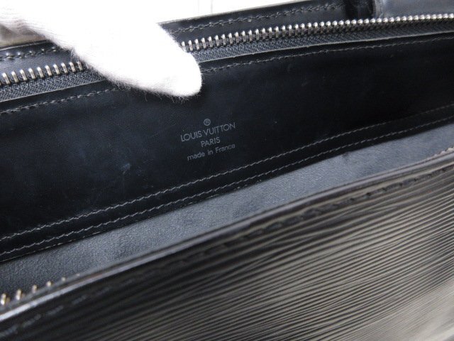 美品 LOUIS VUITTON ルイヴィトン エピ ジェモ ノワール トートバッグ ショルダーバッグ バッグ M52452 レザー 黒 A4可 メンズ 92430_画像9