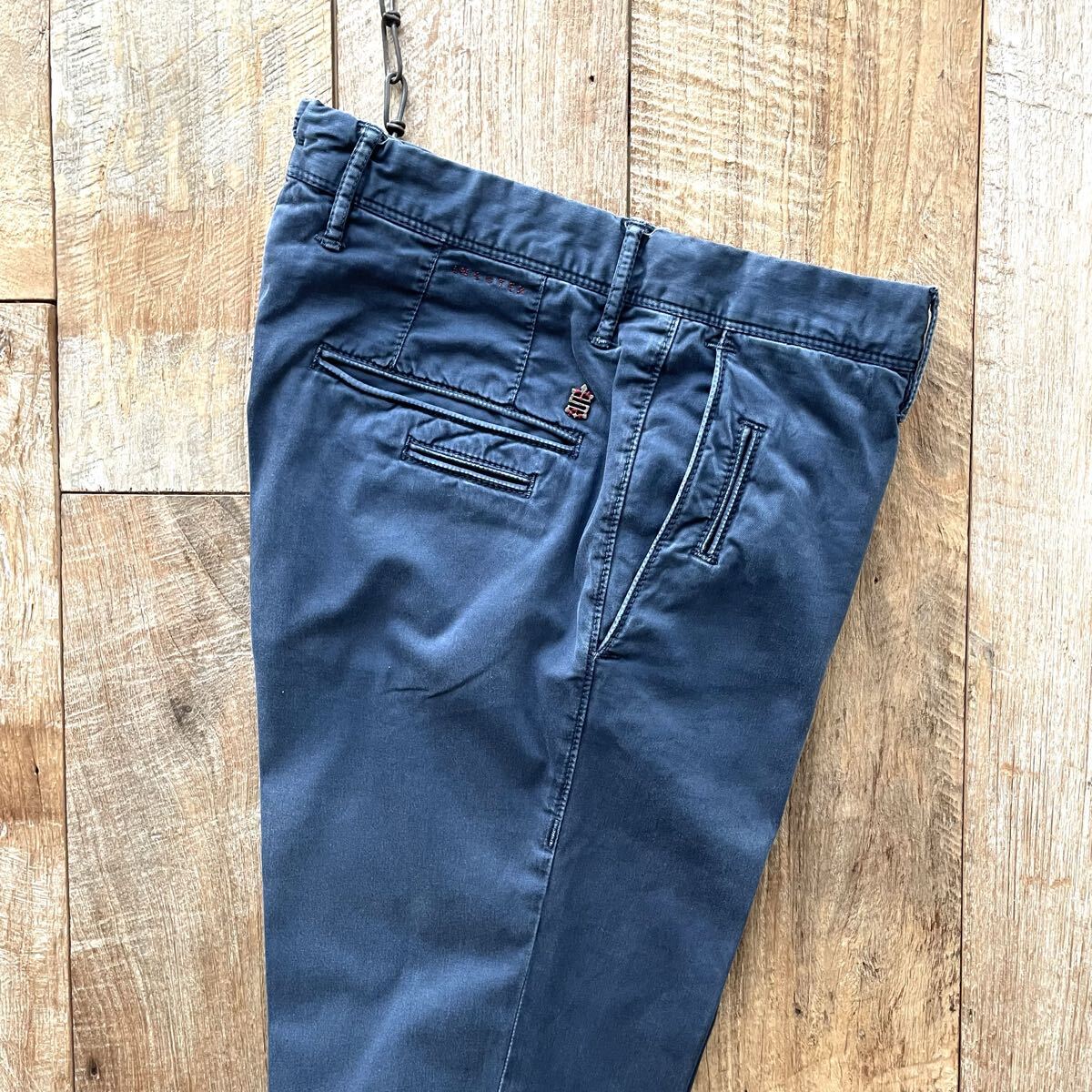 【美品】INCOTEX インコテックス SLACKS テーパード コットン スラックス パンツ 31 ネイビー BEAMSF取扱_画像2