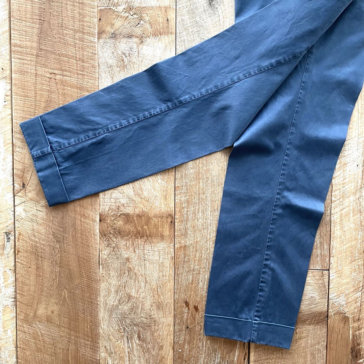 【美品】INCOTEX インコテックス SLACKS テーパード コットン スラックス パンツ 31 ネイビー BEAMSF取扱_画像4