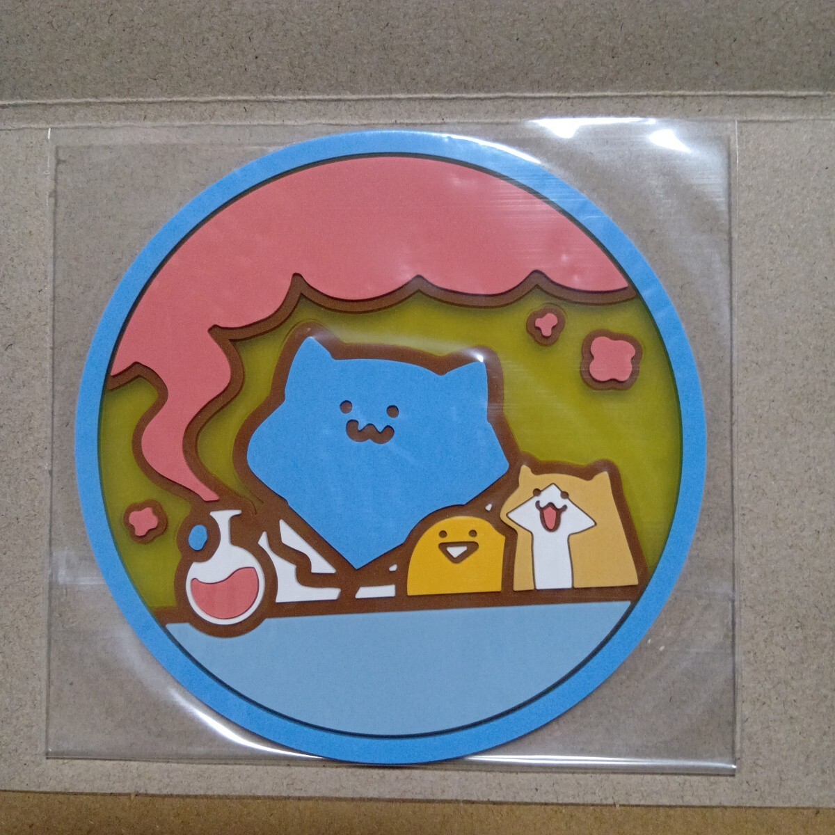 ガシャポン お文具といっしょ クリアラバーコースター 全6種コンプリート 管理番号M185_画像6