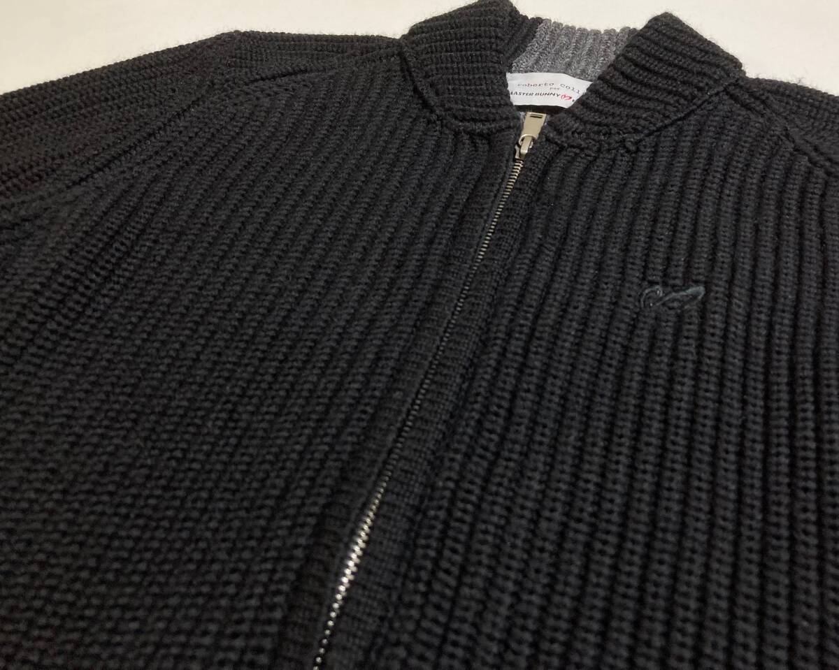 MASTER BUNNY EDITION × roberto collina サイズ3 ダブルジップ ニット カーディガン ジャケット マスターバニー パーリーゲイツ_画像5