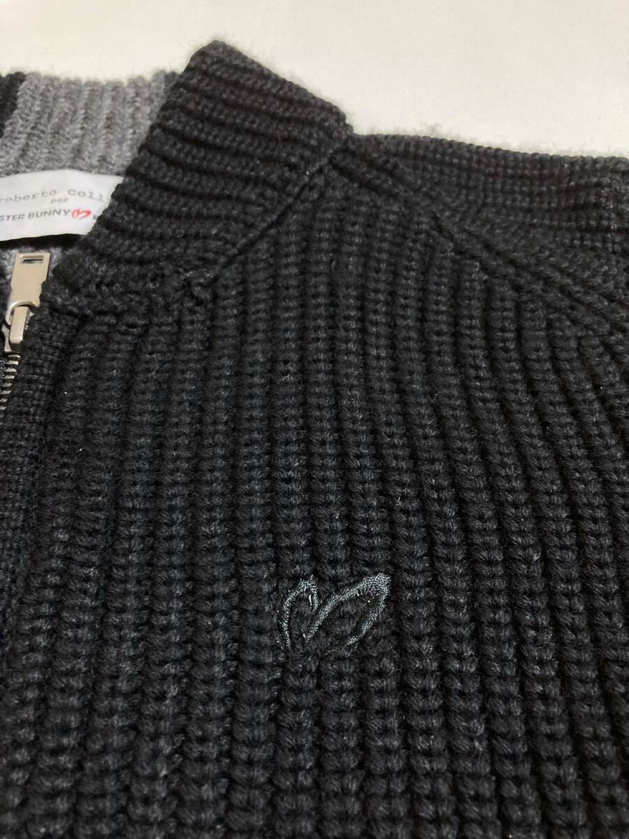 MASTER BUNNY EDITION × roberto collina サイズ3 ダブルジップ ニット カーディガン ジャケット マスターバニー パーリーゲイツ_画像4