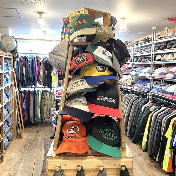 1点物◆ZOO動物園ベージュ深緑ツートン帽子キャップ古着メンズレディースOKアメカジ90sストリート/スポーツUSAブランド中古POINT熊362366_画像4